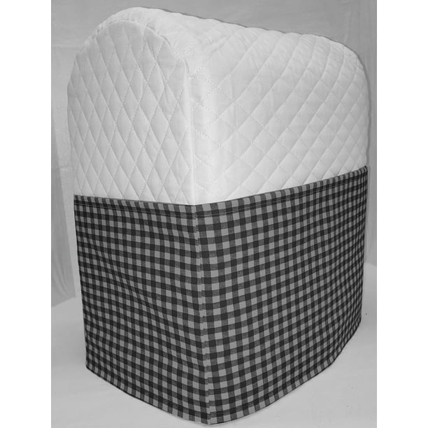 Gray Checked Cover Compatible with Kitchenaid Stand Mixer 